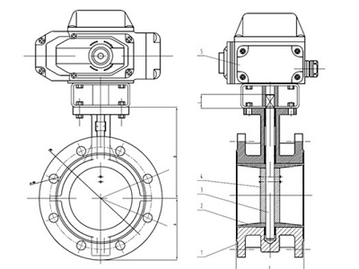 The structure and working principle of electric butterfly valve
