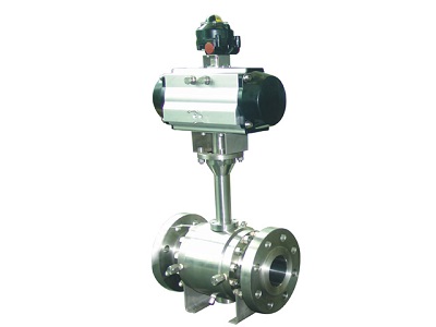 Pneumatic ball valve structure and working principle