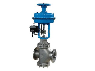 Dynamic diagram of application characteristics and working principle of pneumatic double-seat control valve