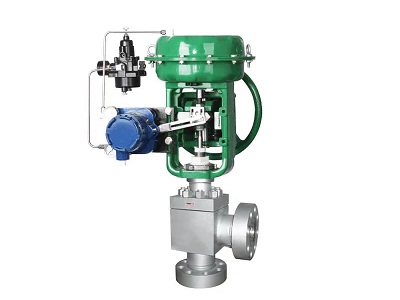 How is the angle control valve used in production