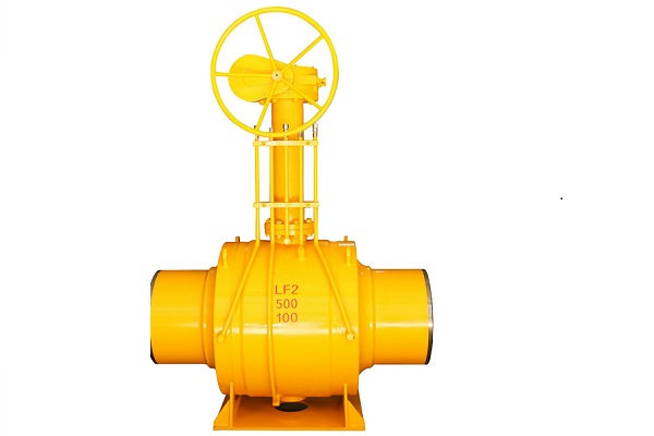 Installation method and maintenance of buried fully welded ball valve