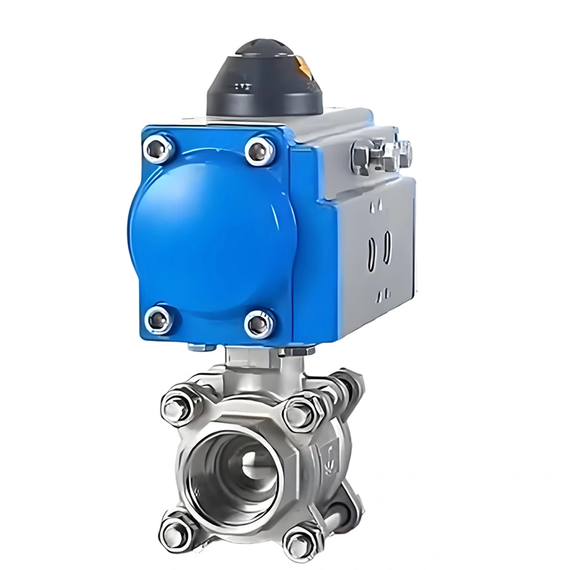 3-PC Pneumatic Thread Ball Valve