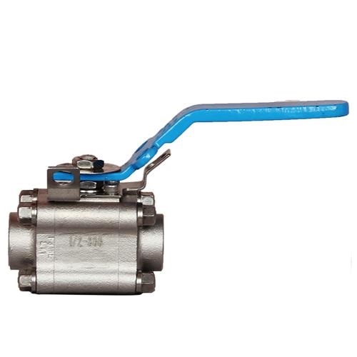 3 Piece Forged Steel Ball Valve Square Body