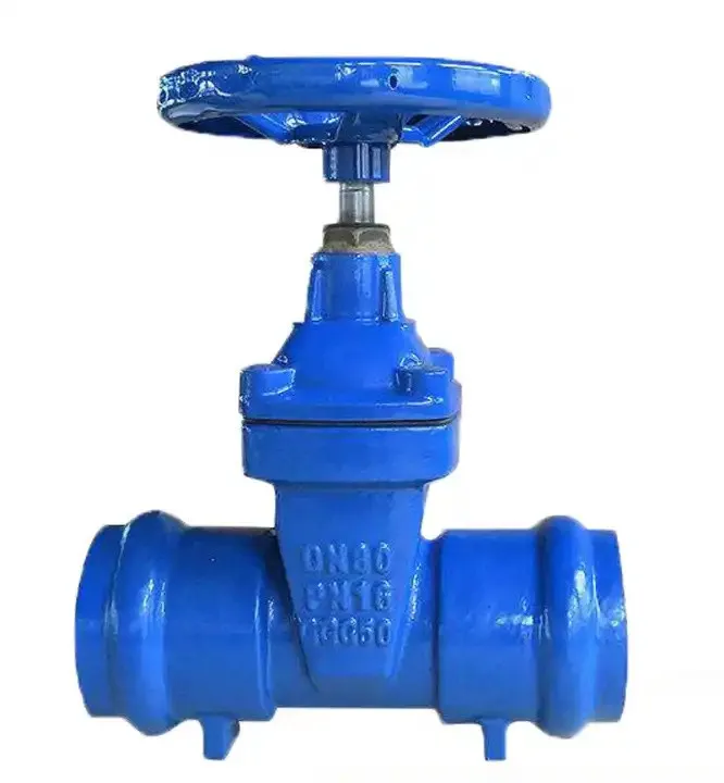 EN558-1 Manual Socket End Gate Valve Flexible Wedge For Fire Fighting