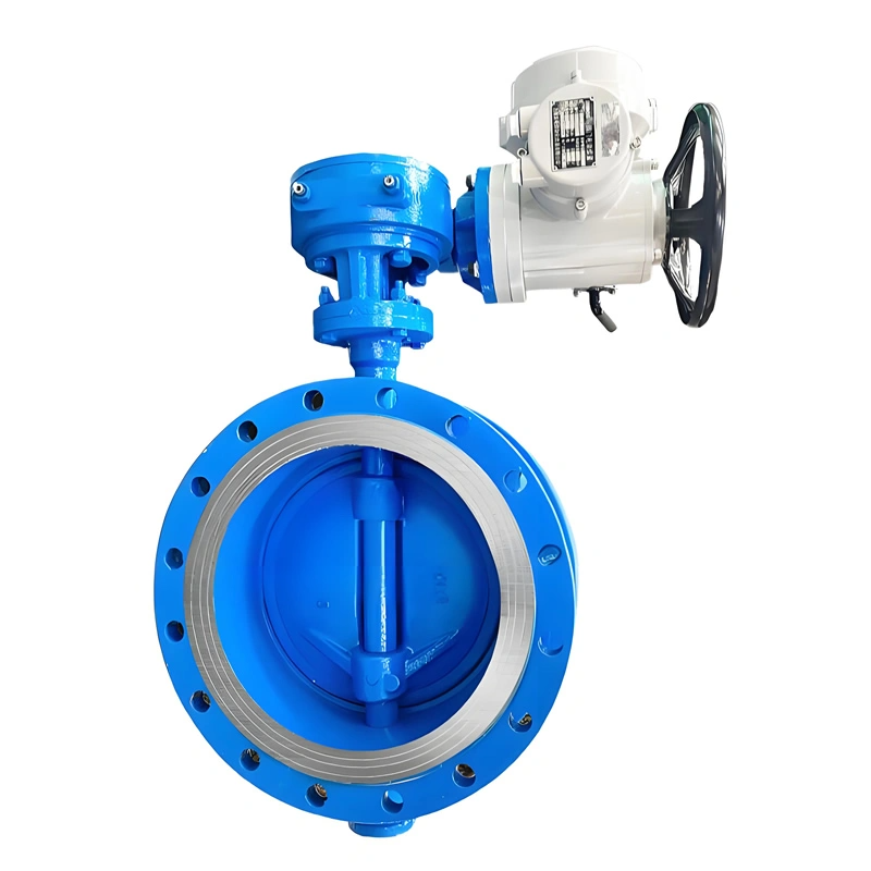 Electric Flanged Double Eccentric Butterfly Valve