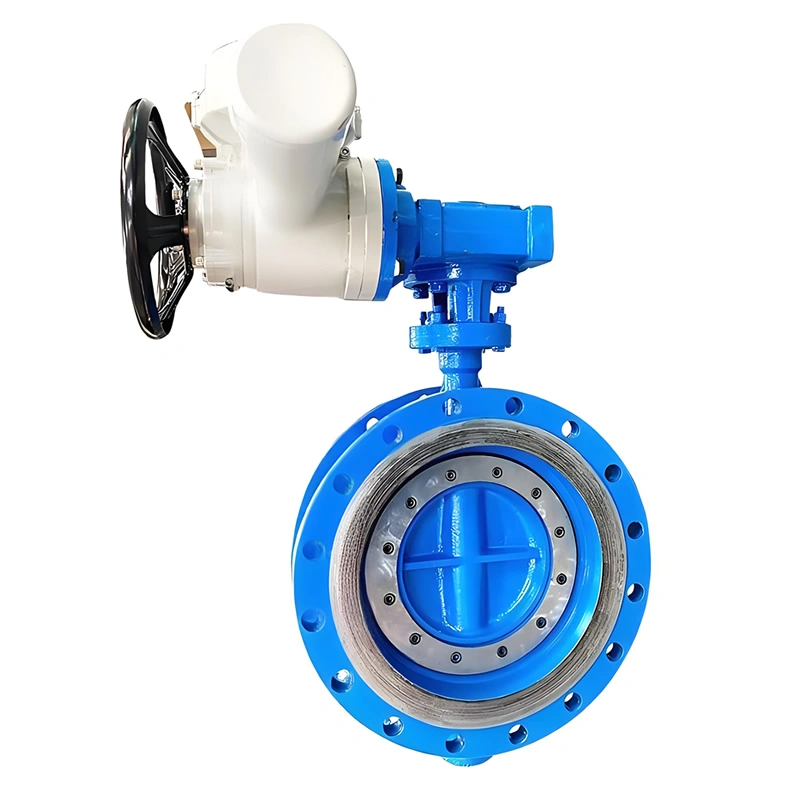 Electric Flanged Double Eccentric Butterfly Valve
