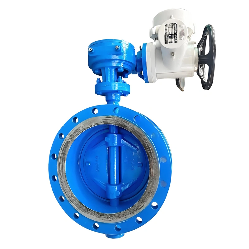 Electric Flanged Double Eccentric Butterfly Valve