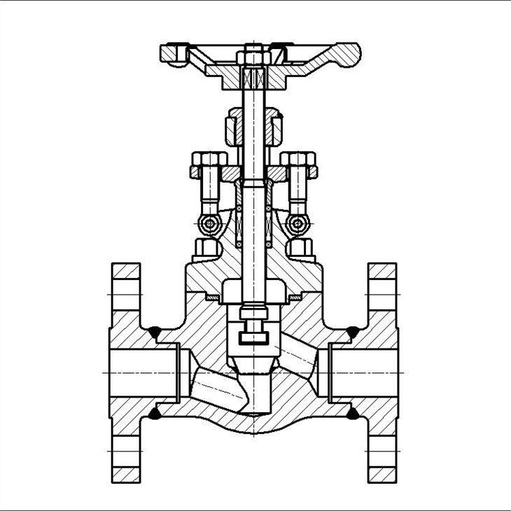 Forged A105 Welding Flange Globe Valve