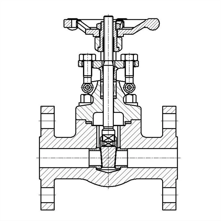 Forged Flange Oil-free Degreasing Gate Valve