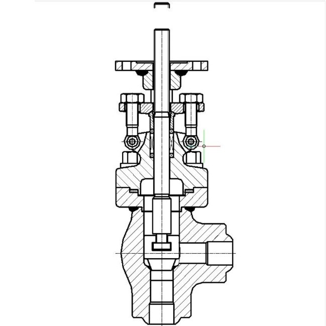 Forged Steel Angle Globe Valve BW End