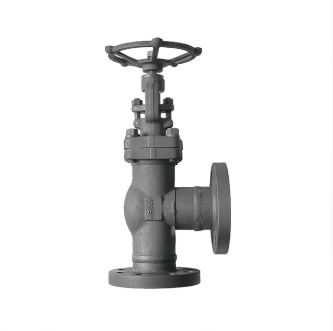 Forged Steel Angle Globe Valve Flanged End