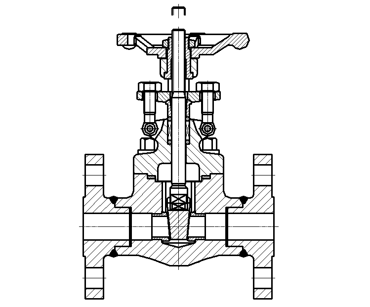 Forged Steel Bronze Gate Valve RF Class 150