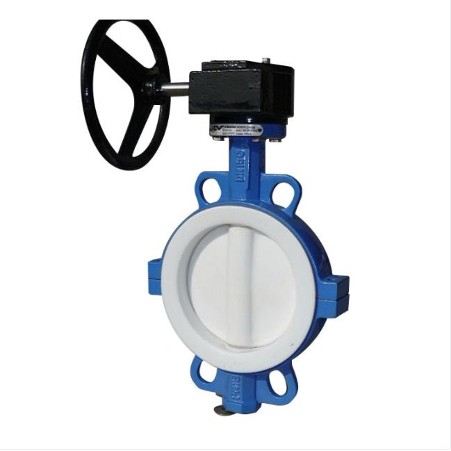 PTFE Lined Wafer Butterfly Valve Gearbox