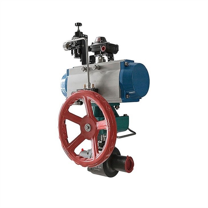 Pneumatic 2 Piece Forged Steel Ball Valve