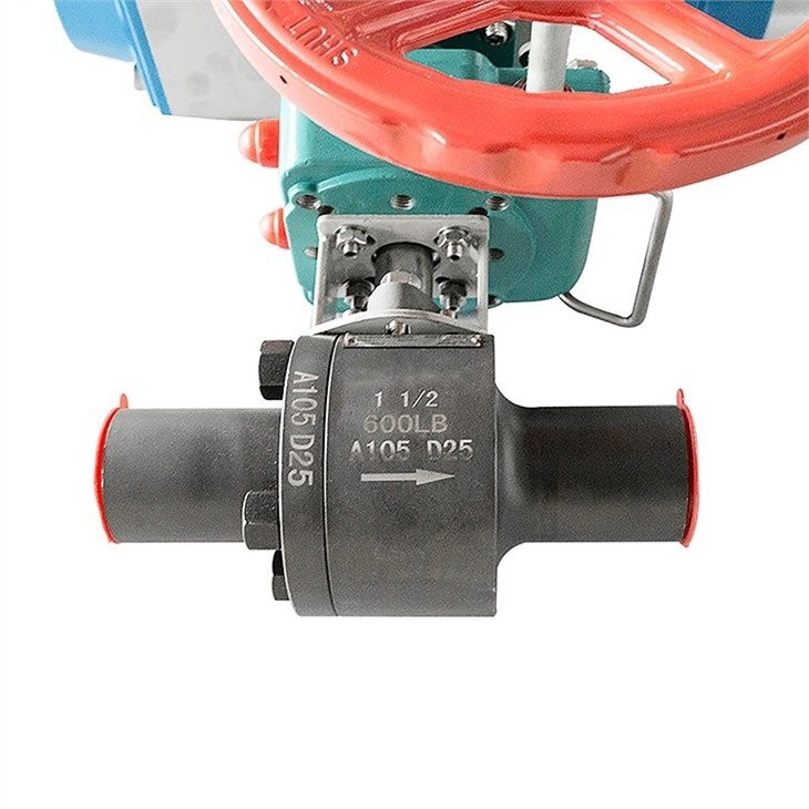 Pneumatic 2 Piece Forged Steel Ball Valve