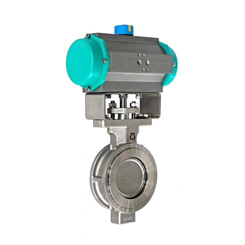 Pneumatic Butterfly Valve with Double Offset