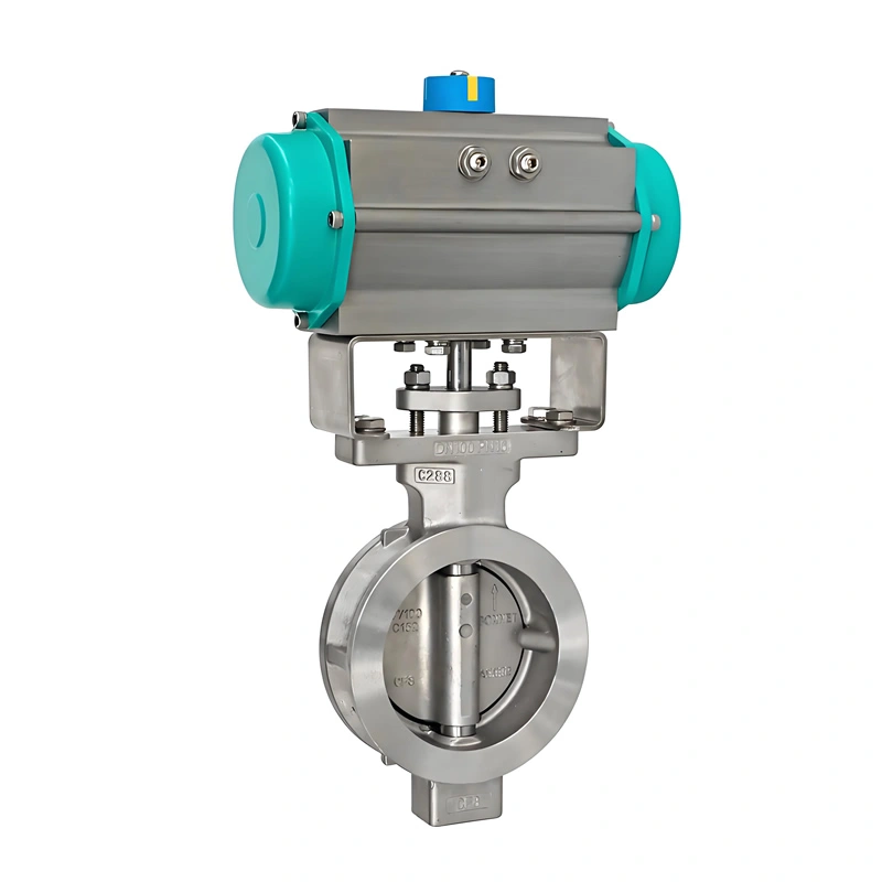 Pneumatic Butterfly Valve with Double Offset