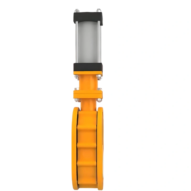 Pneumatic Ceramic Discharge Double Gate Valve