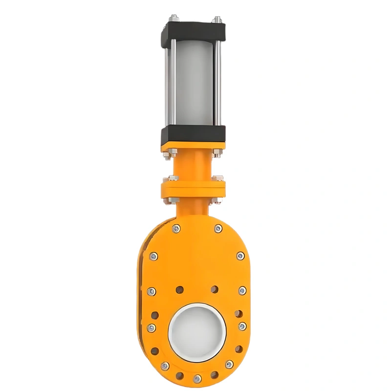 Pneumatic Ceramic Discharge Double Gate Valve