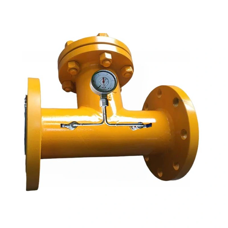 Tee Strainer with Pressure Gauges
