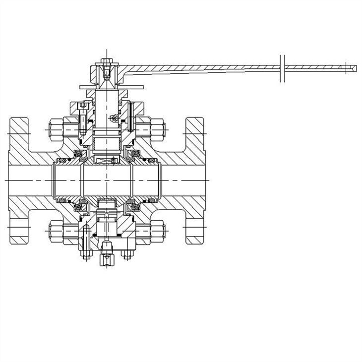 Turnnion Mounted Flanged Ball Valve