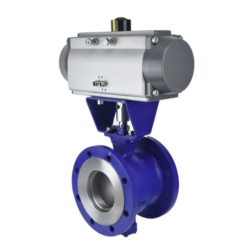 Pneumatic Flanged V Type Ball Valve