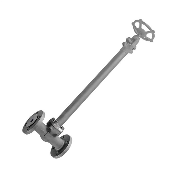 Válvula de globo integral autosellante para baja temperatura